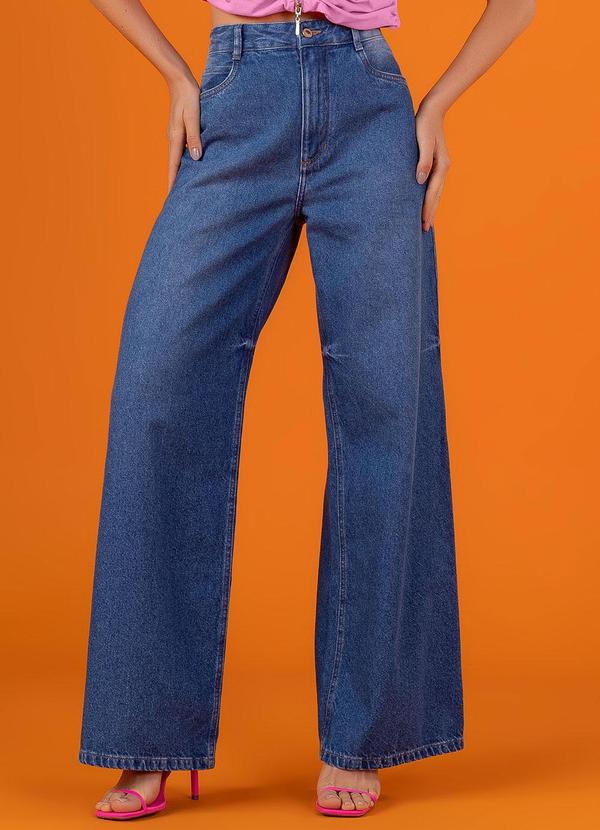 Angel - Calca Wide Leg DenimAzul