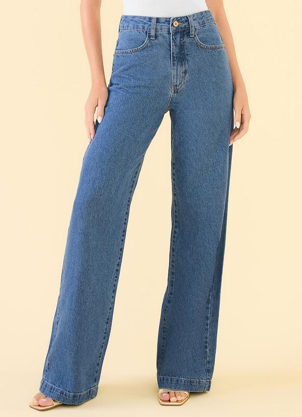 Angel - Calça Wide Leg DenimAzul