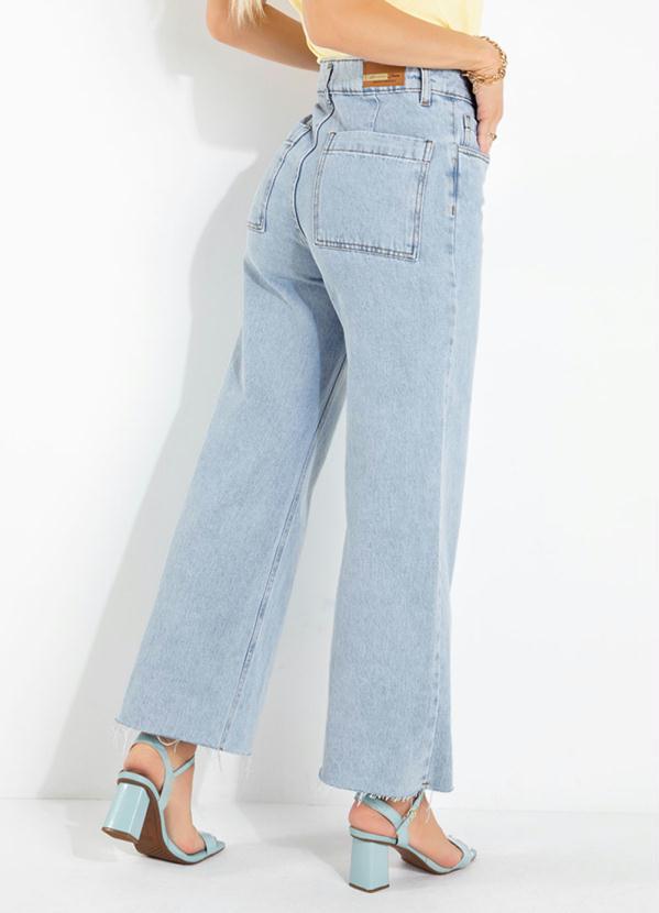 Sawary Jeans - Calça Wide Leg Jeans Clara com Desfiados 2