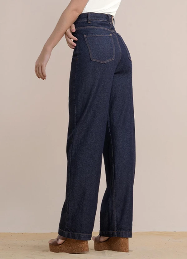 Angel - Calça Wide Leg Jeans Escuro 2