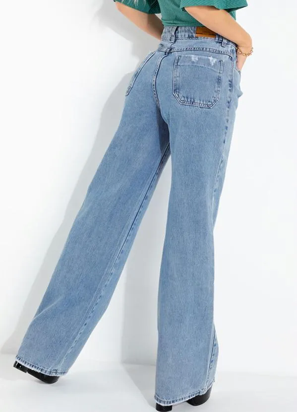 Sawary Jeans - Calça Wide Leg Sawary Jeans com Bolsos 2