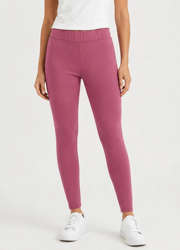 Infinita Cor - Legging Feminina em Suplex Peluciado Vermelho