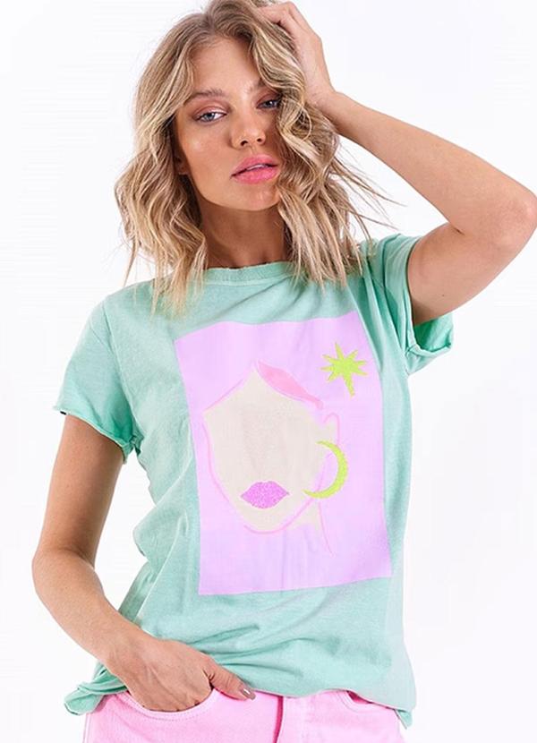 Amo Brand - T-Shirt Boneca Verde Acqua 1