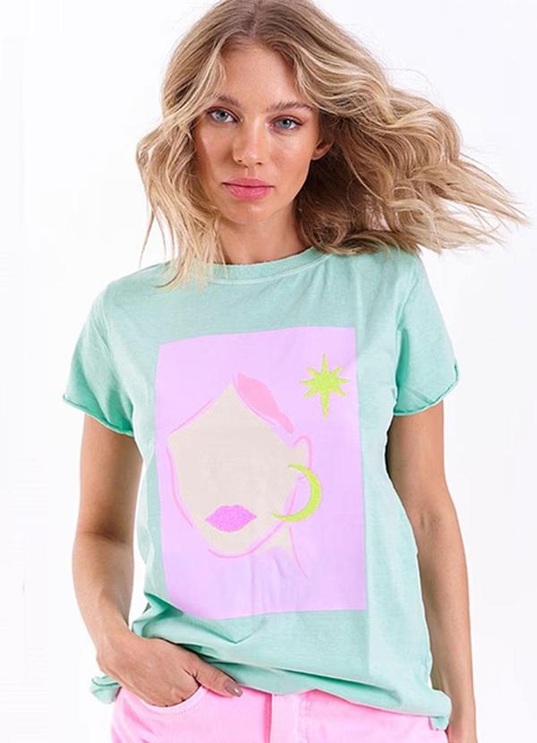 Amo Brand - T-Shirt Boneca Verde Acqua 3