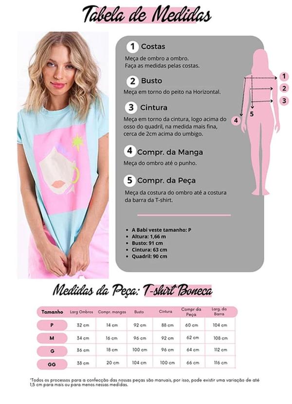 Amo Brand - T-Shirt Boneca Verde Acqua 4