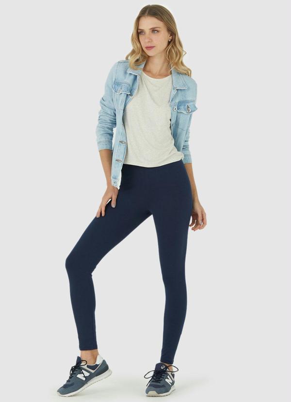 Malwee - Calça Azul Marinho Legging Feminina em Cotton 2