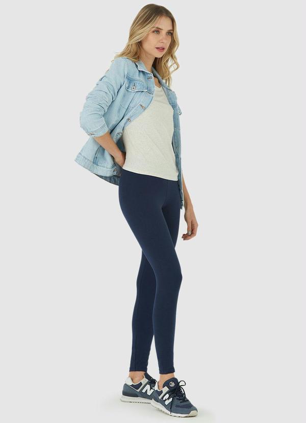 Malwee - Calça Azul Marinho Legging Feminina em Cotton 4