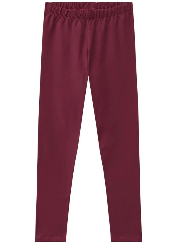 Malwee - Calça Bordo Legging em Moletom Feminino 3