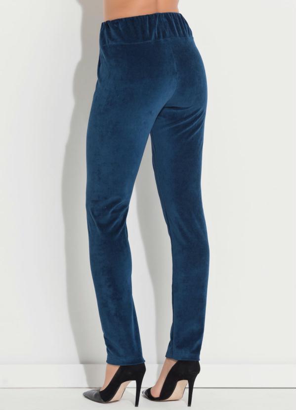 Quintess - Calça em Plush Marinho 2