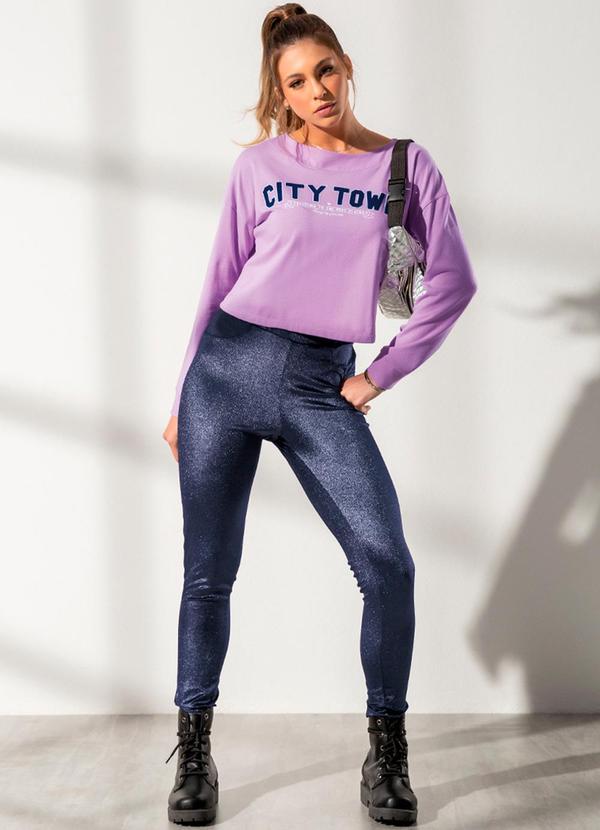 Calça Feminina Aveludada Azul Habana