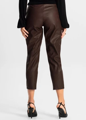 Endless - Calça Feminina Courino Marrom - ENDLESS