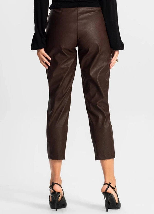 Endless - Calça Feminina Courino Marrom 2