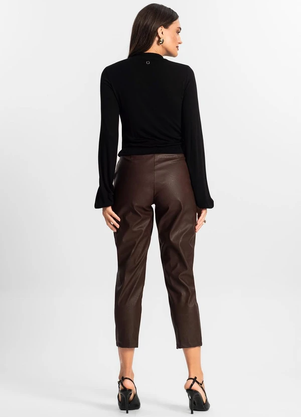 Endless - Calça Feminina Courino Marrom 4