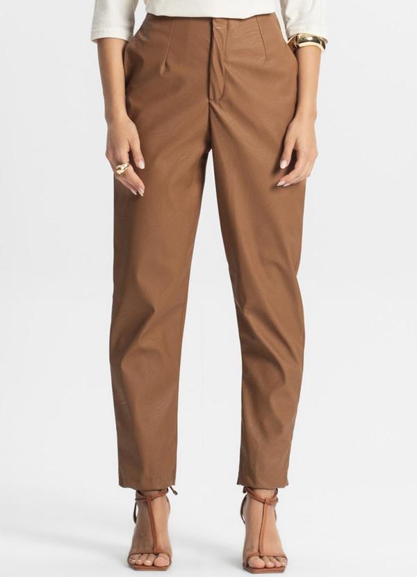 Endless - Calça Feminina Courino Marrom