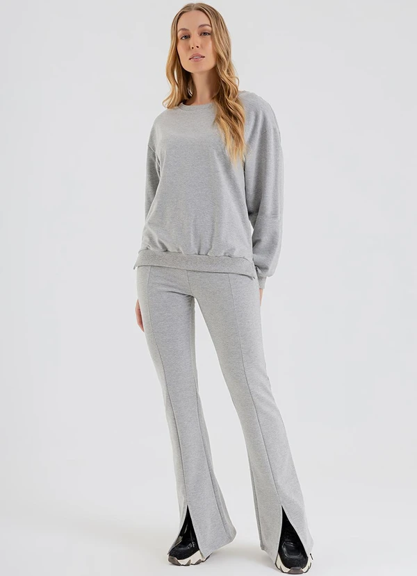 Just Basic - Calça Feminina em Molecotton Cinza 3