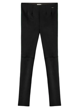 Marialícia - Calça Feminina Legging Suede Preto - MARIALÍCIA