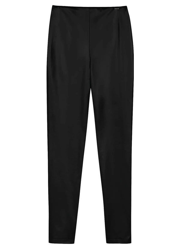 Marialícia - Calça Feminina Resinada com Zíper Preto 3