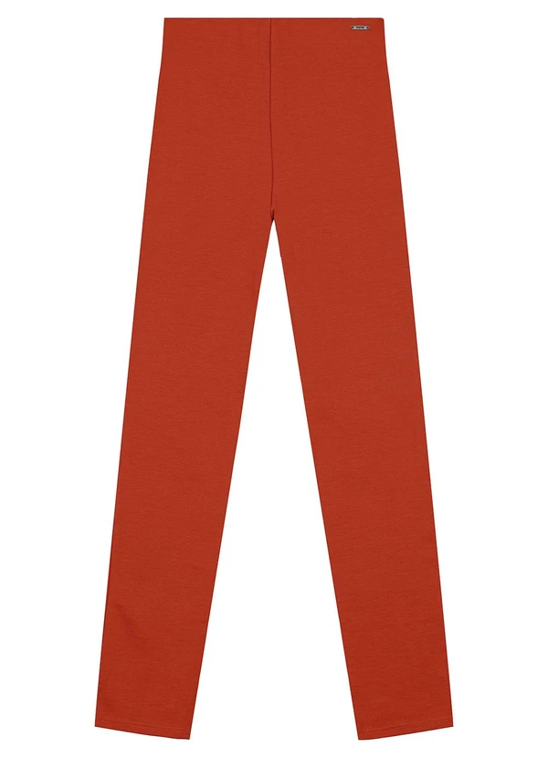 Enfim - Calça Legging em Malha Marrom 4