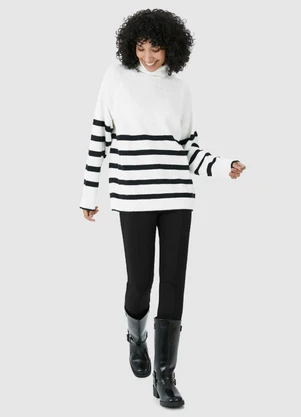 Malwee - Calça Legging em Malha Preto - MALWEE