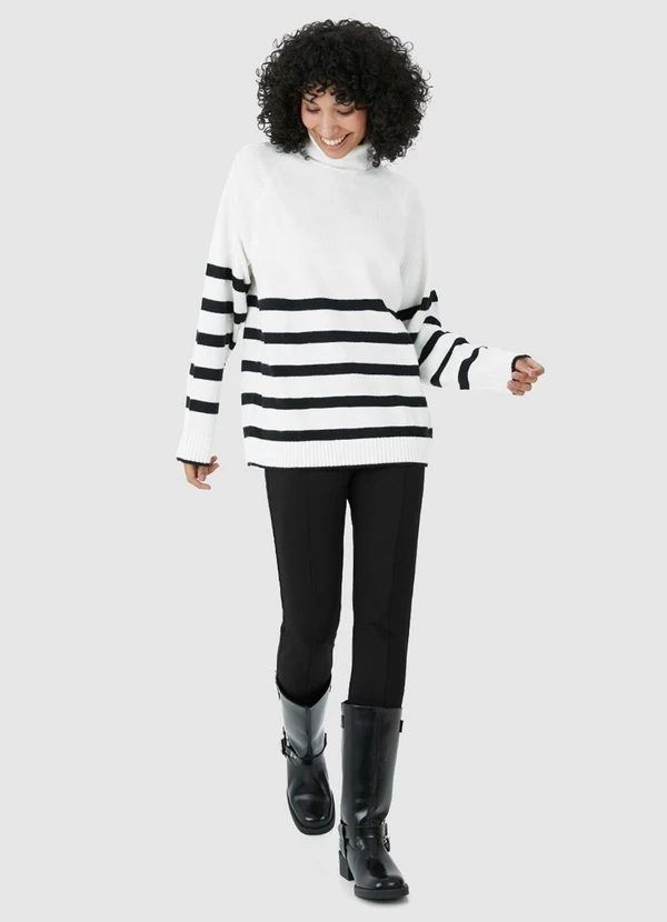 Malwee - Calça Legging em Malha Preto 2