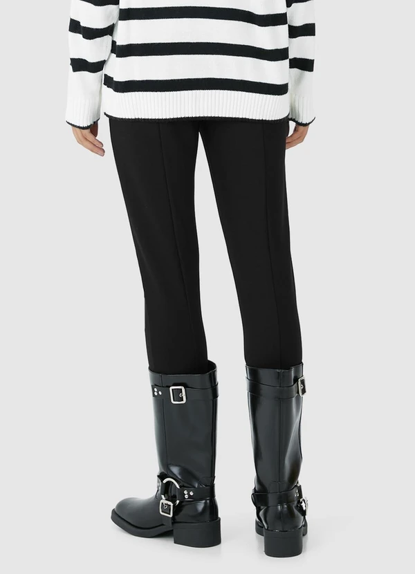 Malwee - Calça Legging em Malha Preto 3