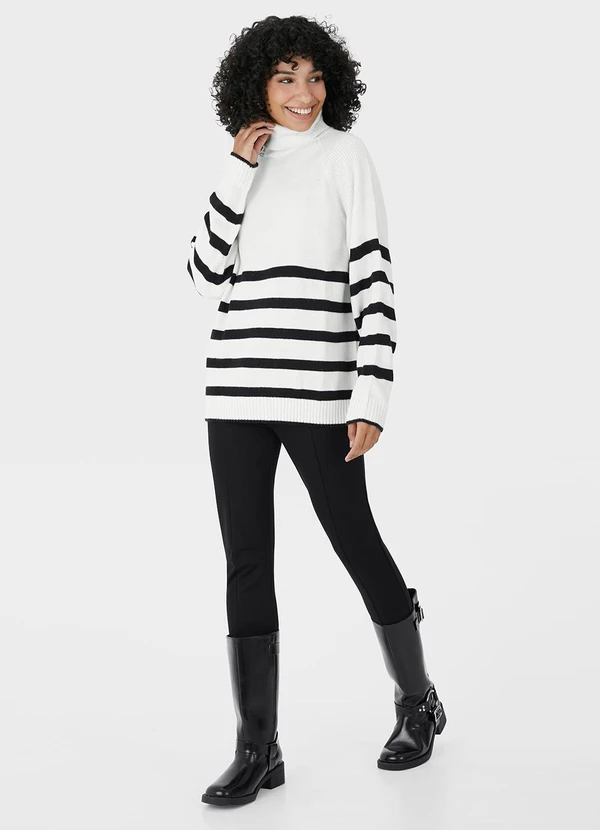 Malwee - Calça Legging em Malha Preto 4