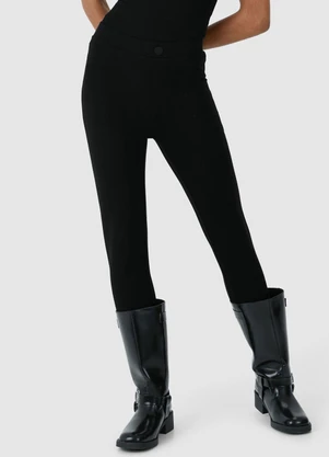 Malwee - Calça Legging em Malha Preto - MALWEE
