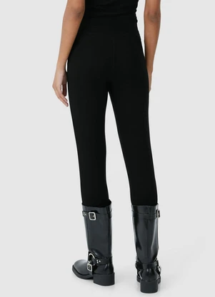 Malwee - Calça Legging em Malha Preto - MALWEE