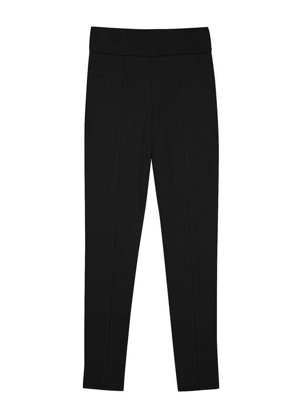 Marialícia - Calça Legging Feminina com Costura Frontal Preto 3