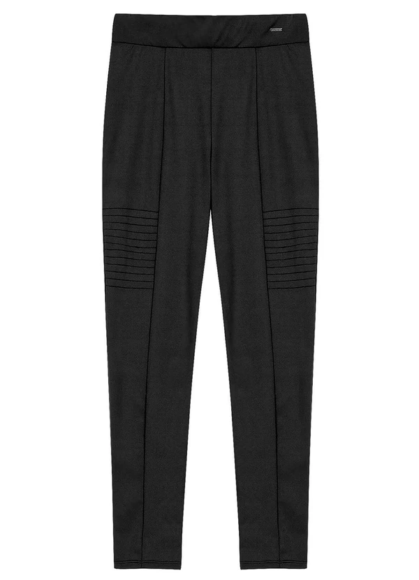 Marialícia - Calça Legging Feminina Helanca Felpada Preto 3