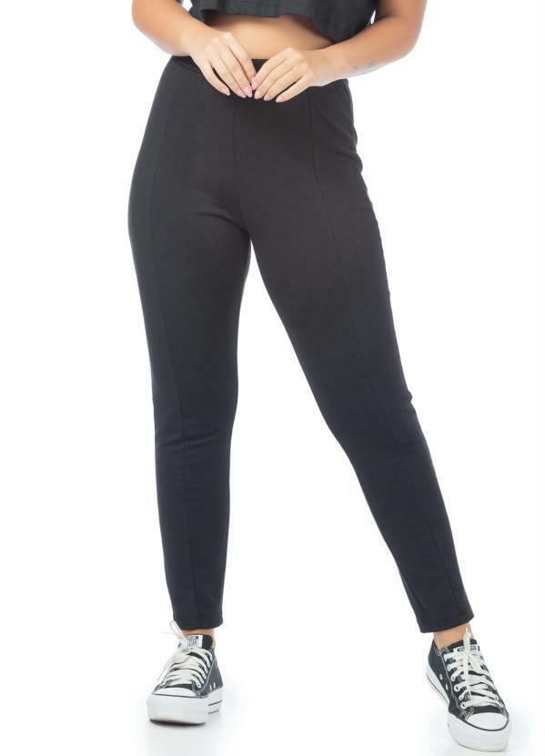 Up Close - Calça Legging Feminina Lisa Montaria Preto
