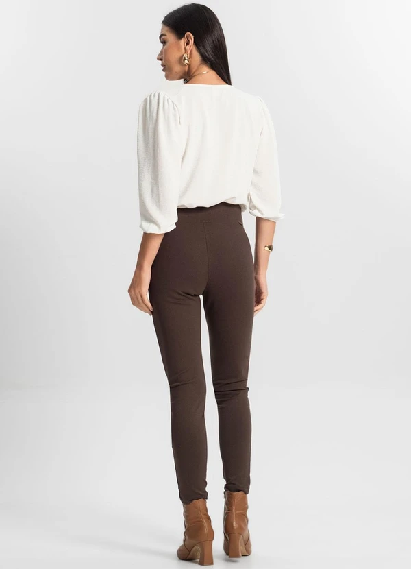 Rovitex - Calça Legging Feminina Marrom 4