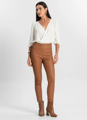 Rovitex - Calça Legging Feminina Marrom - ROVITEX