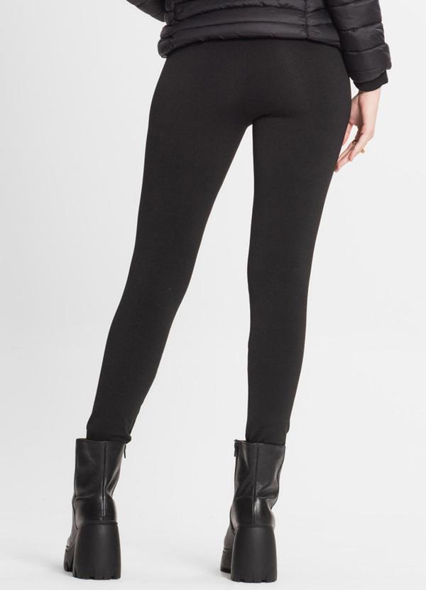 Select - Calça Legging Feminina Peluciada Preto 2