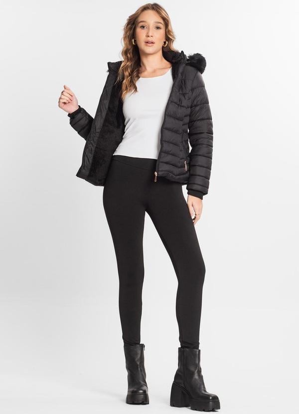 Select - Calça Legging Feminina Peluciada Preto 5