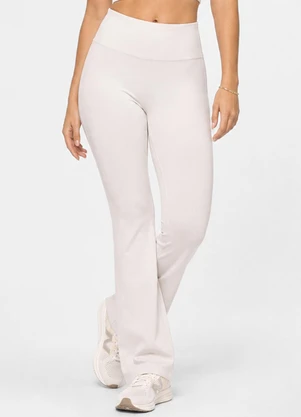 Rovitex - Calça Legging Flare Feminina Fitness Bege - ROVITEX