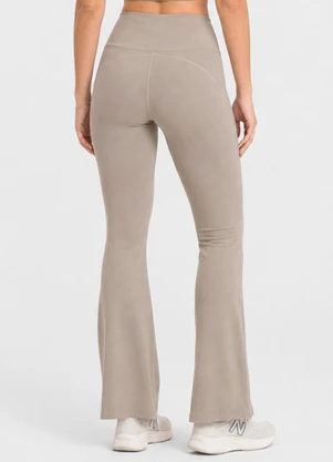 Rovitex - Calça Legging Flare Feminina Fitness Bege - ROVITEX