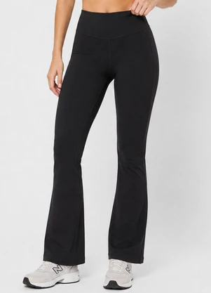 Rovitex - Calça Legging Flare Feminina Fitness Preto - ROVITEX