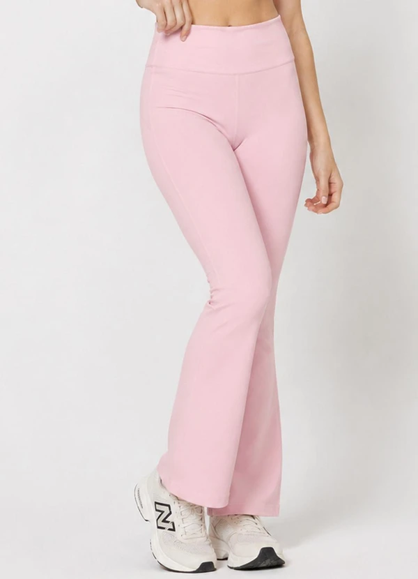 Rovitex - Calça Legging Flare Feminina Fitness Rosa