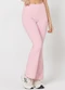 Rovitex - Calça Legging Flare Feminina Fitness Bege - variação: Rosa