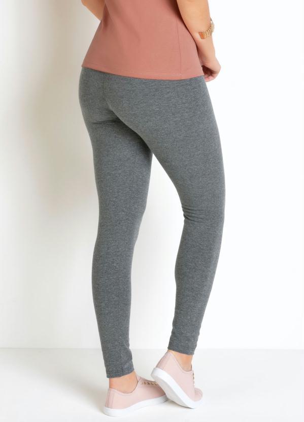 Basicamente - Calça Legging Mescla com Elástico na Cintura 2