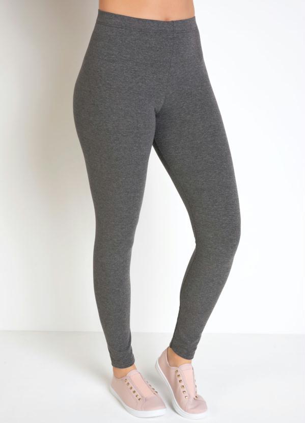 Basicamente - Calça Legging Mescla com Elástico na Cintura 5