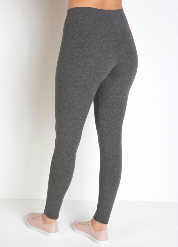 Basicamente - Calça Legging Mescla com Elástico na Cintura 6