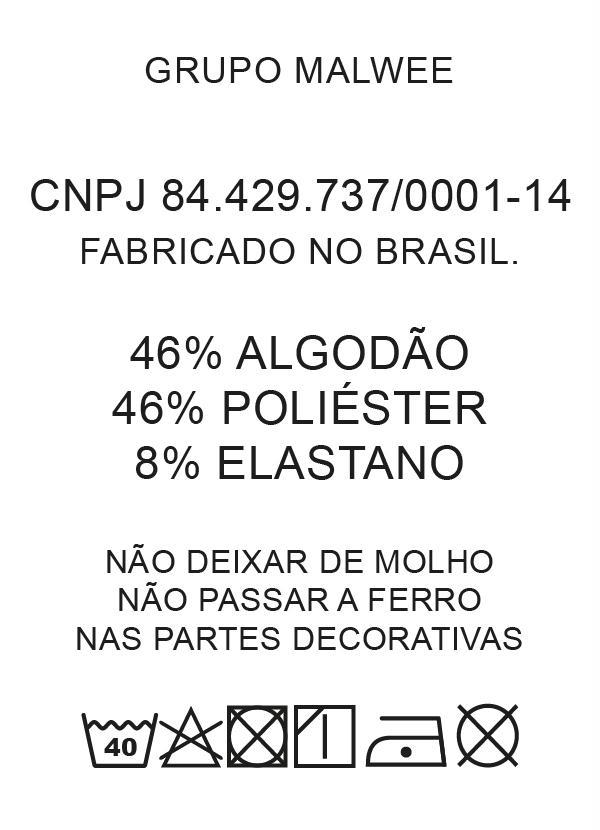 Basicamente - Calça Legging Mescla com Elástico na Cintura 7