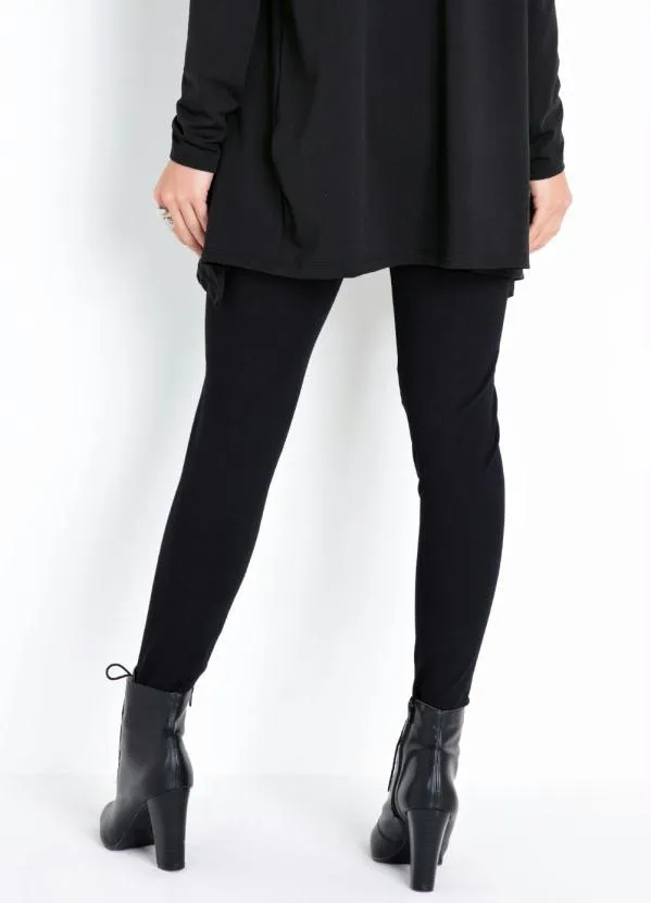 Quintess - Calça Legging Preta com Cós Largo 2