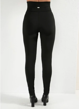 Quintess - Calça Legging Preta com Cós Largo - QUINTESS