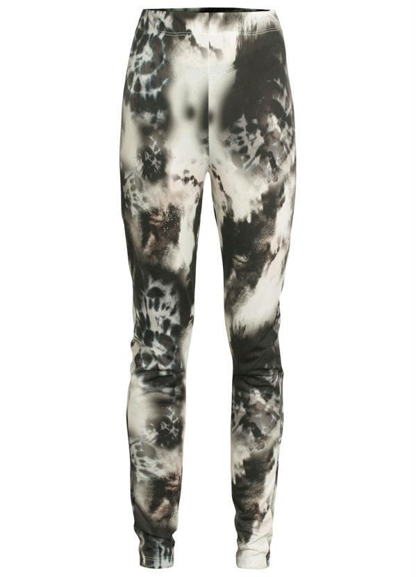 Outlet - Calça Legging Tie Dye Preto/Branco 5