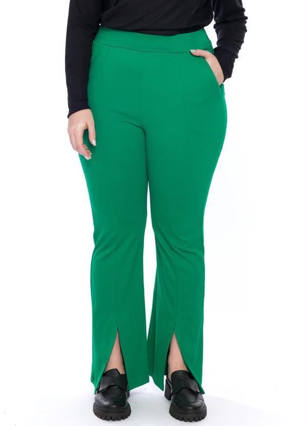 Lisamour - Calça Lisa em Bodycon Verde
