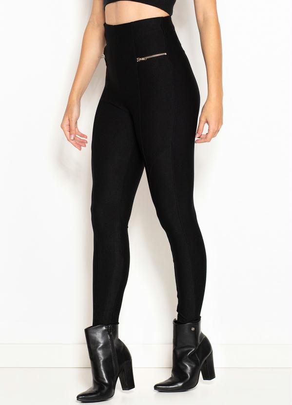 Maria Filó - Calça Montaria em Malha Preta