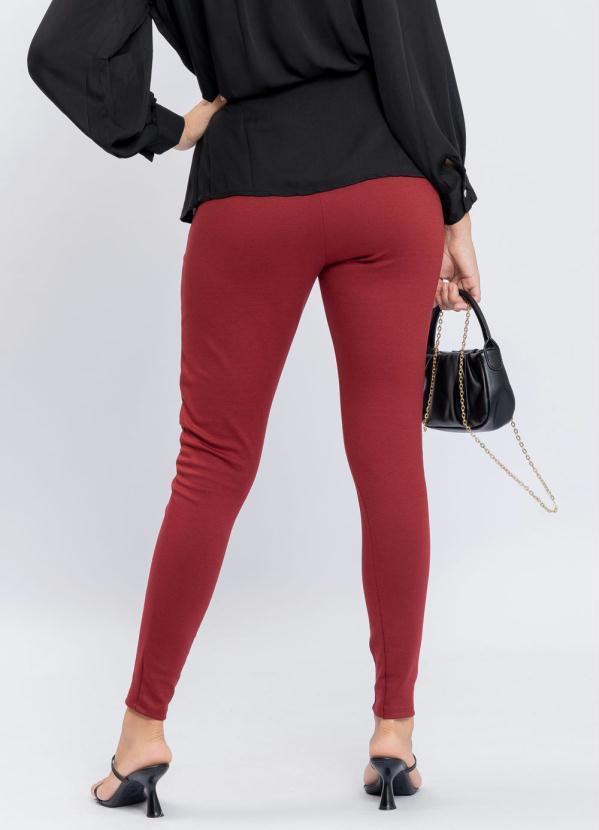Preview - Calça Ponto Roma Vermelho 2